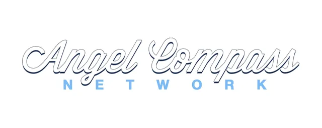 The heavier script drawn as a white outline edged in navy, over NETWORK in spaced light-blue capitals