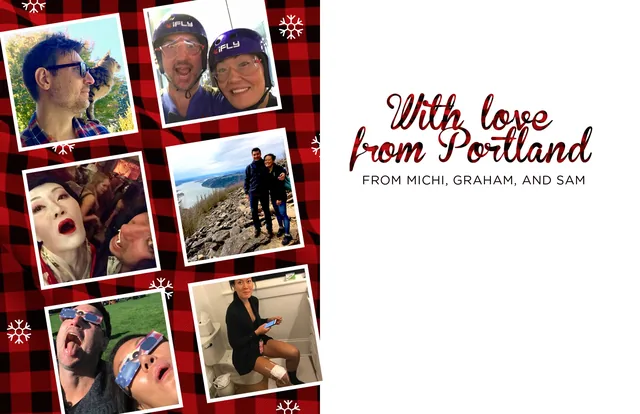Photos of the year on red plaid, with love from Portland