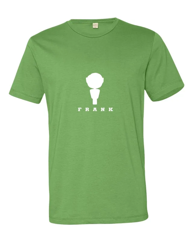 The same design on a grass-green T-shirt