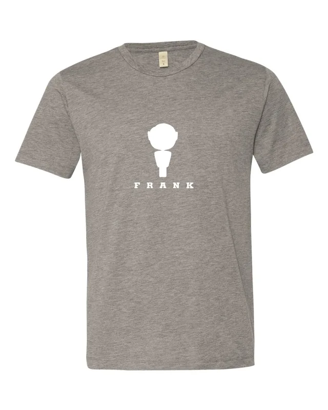 The same design on a heather-gray T-shirt