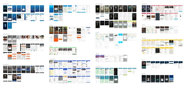 A review of competing apps and what each one does